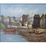 * Burnett, harbour landscape, oil on canvas, 50 x 60cms,