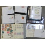 German first day covers and other stamps, etc.