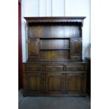 A George III style oak dresser