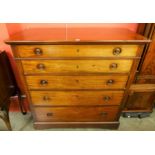 A 19th Century Beidermeier mahogany chest of drawers