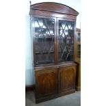 A George III mahogany bookcase