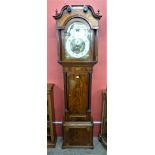 A George III inlaid mahogany 8-day longcase clock,