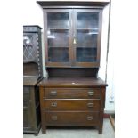 An Edward VII beech bookcase