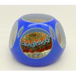 A millefiori mushroom overlay paperweight