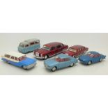 Six model vehicles;