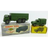 A Dinky Toys 622 10-Ton Army Truck and 641 Army 1-ton Cargo Truck,