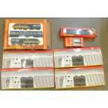 Model rail;- four R8017 Hornby Track pack system, an engine,