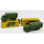 Dinky Toys 677 and 621 military model vehicles, both boxed,