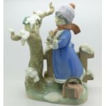 A Lladro figure, 5287, Winter Frost,