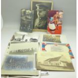 Over fifty military related postcards