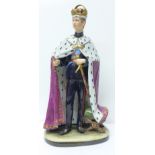 A Capodimonte figure of Prince Charles, marked Merli, 172,