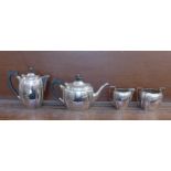 A four piece plated Elkington & Co.