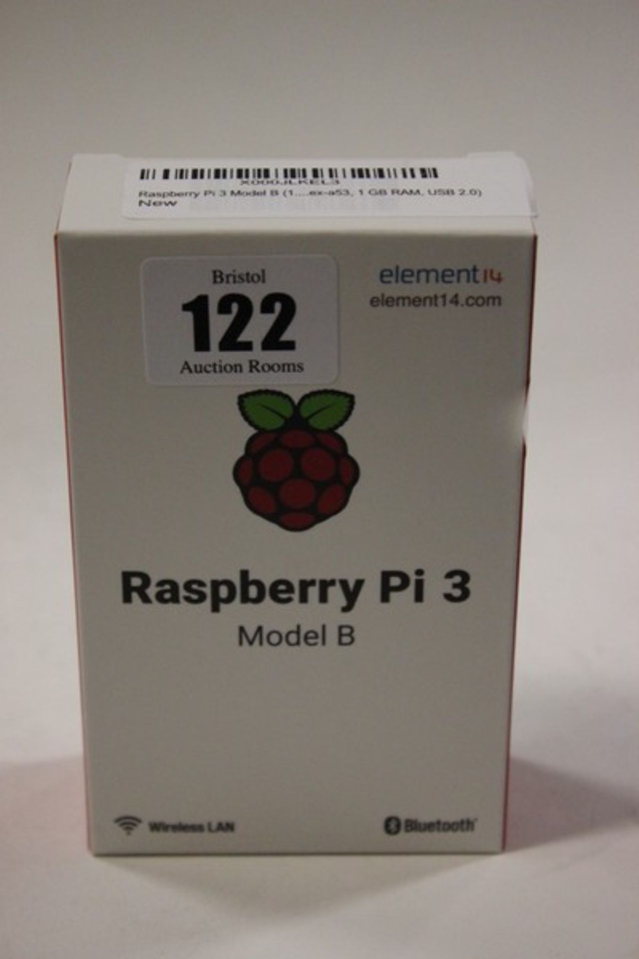 Four Raspberry Pi 3 Model B, 1GB RAM (Boxed as new).