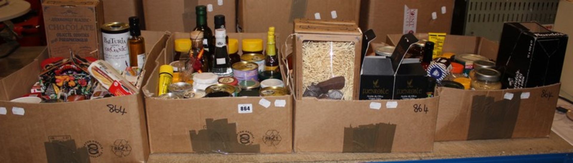 A quantity of food items to include preserves, sauces and spreads.