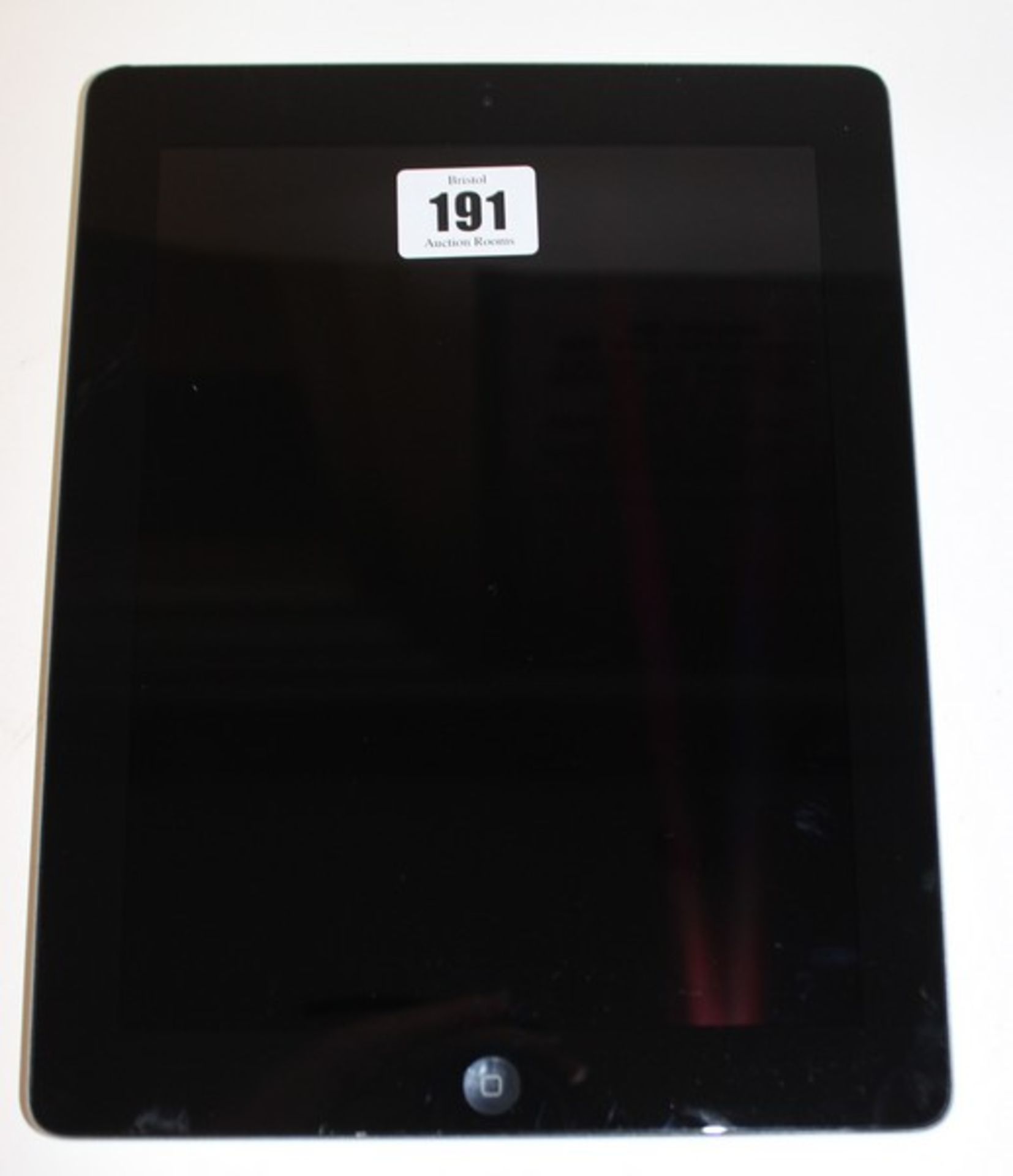 An Apple iPad 4th Gen (Wi-Fi Only) 32GB model A1458 (Serial number DMPKL5SLF183) (Activation