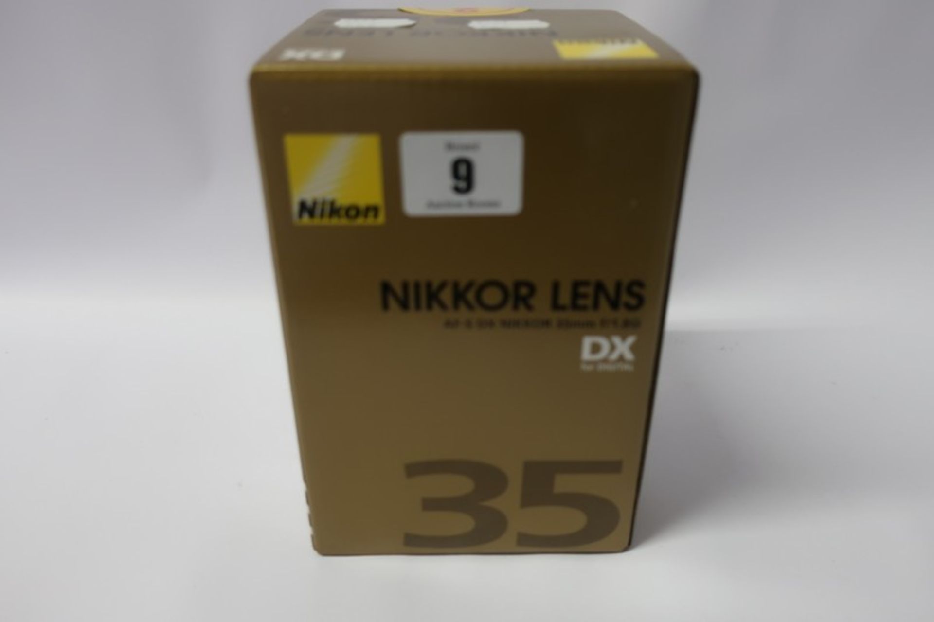 A boxed as new Nikon Nikkor AF-S DX 35mm f/1.8G lens.