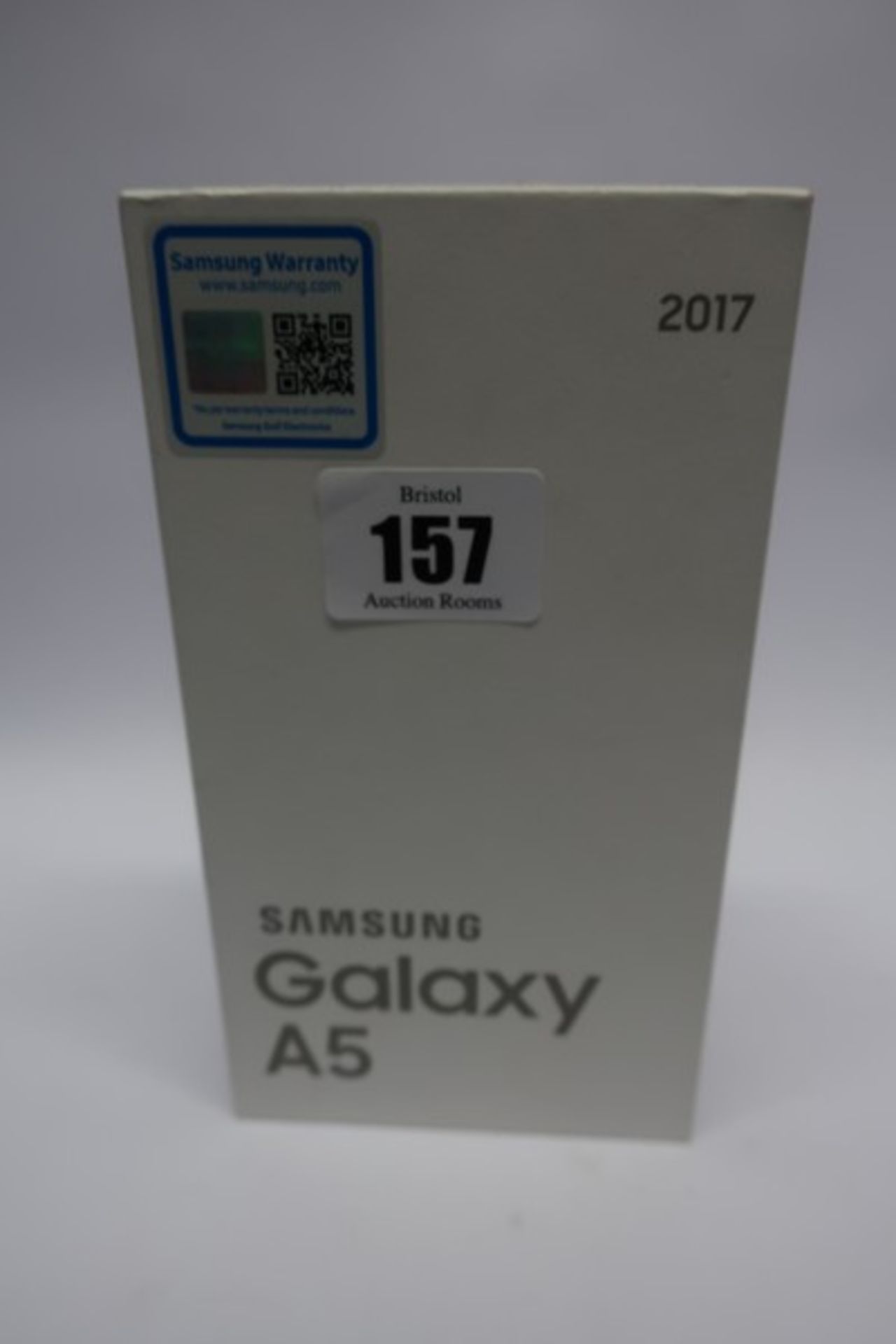 A boxed as new Samsung Galaxy A5 A520F 2017 32GB dual sim in Black Sky (IMEI: 357938090099300).