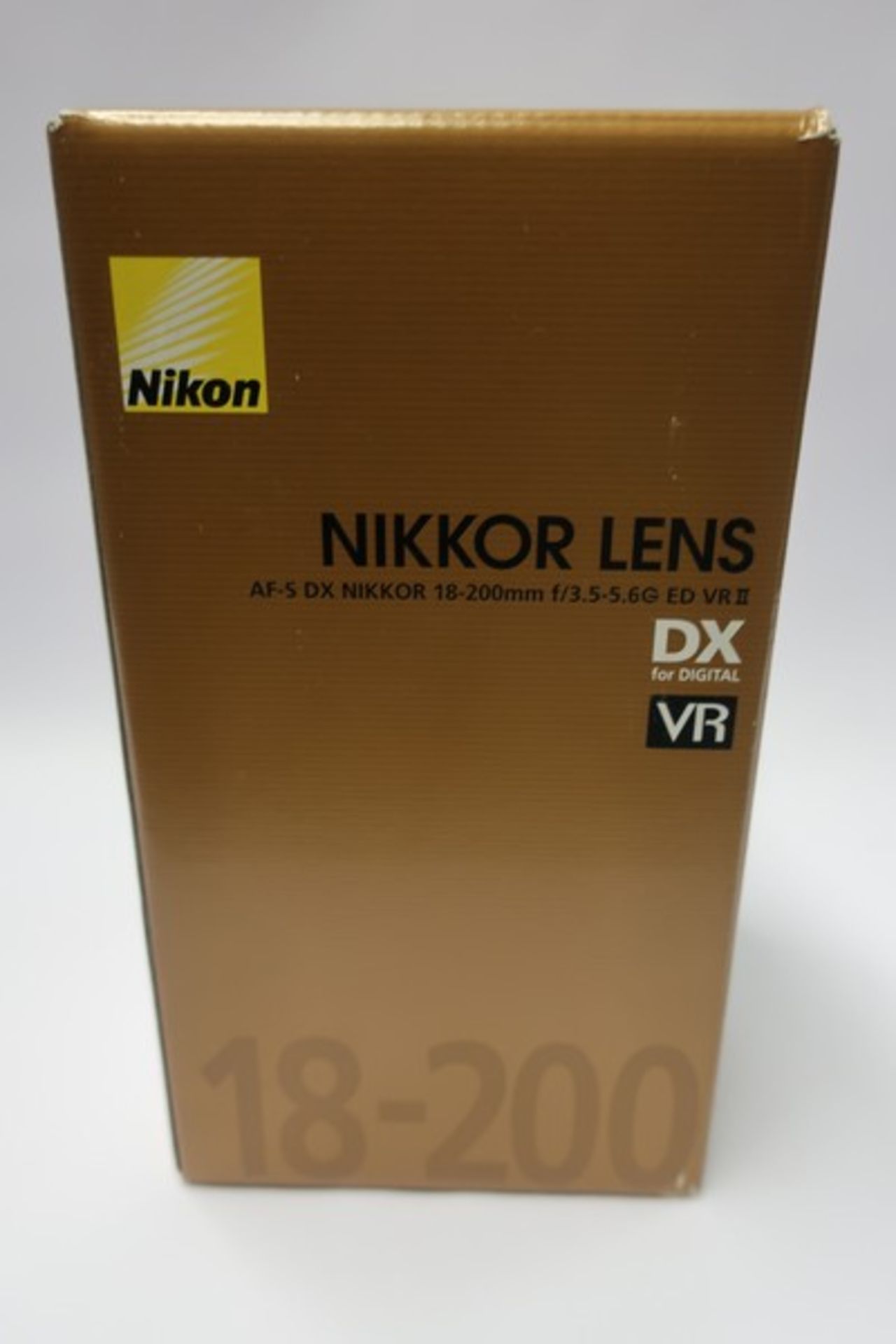 A boxed as new Nikon AF-S DX NIKKOR 18-200mm f/3.5-5.6G ED VR II Lens (Box sealed).