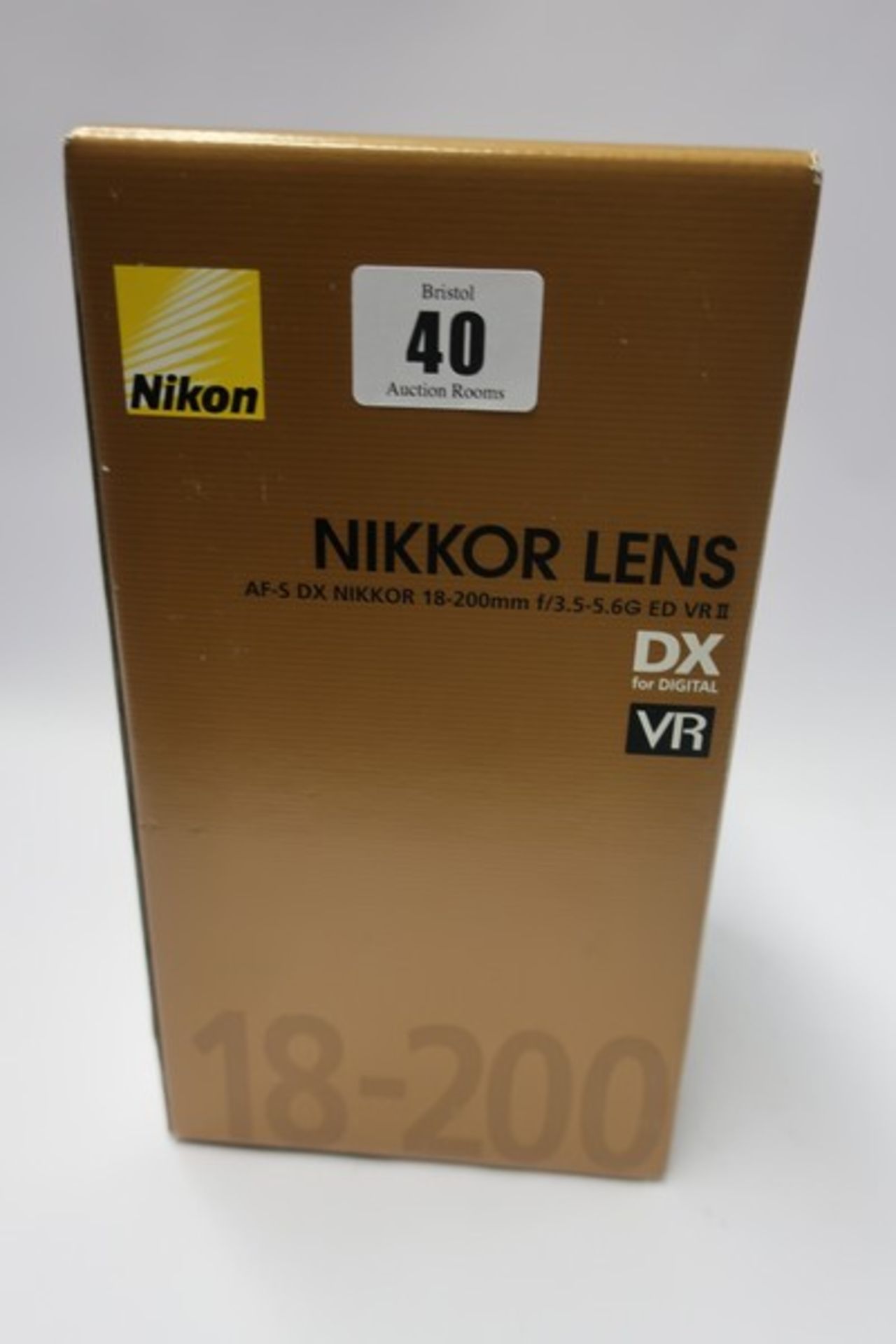 A boxed as new Nikon AF-S DX NIKKOR 18-200mm f/3.5-5.6G ED VR II Lens (Box sealed).