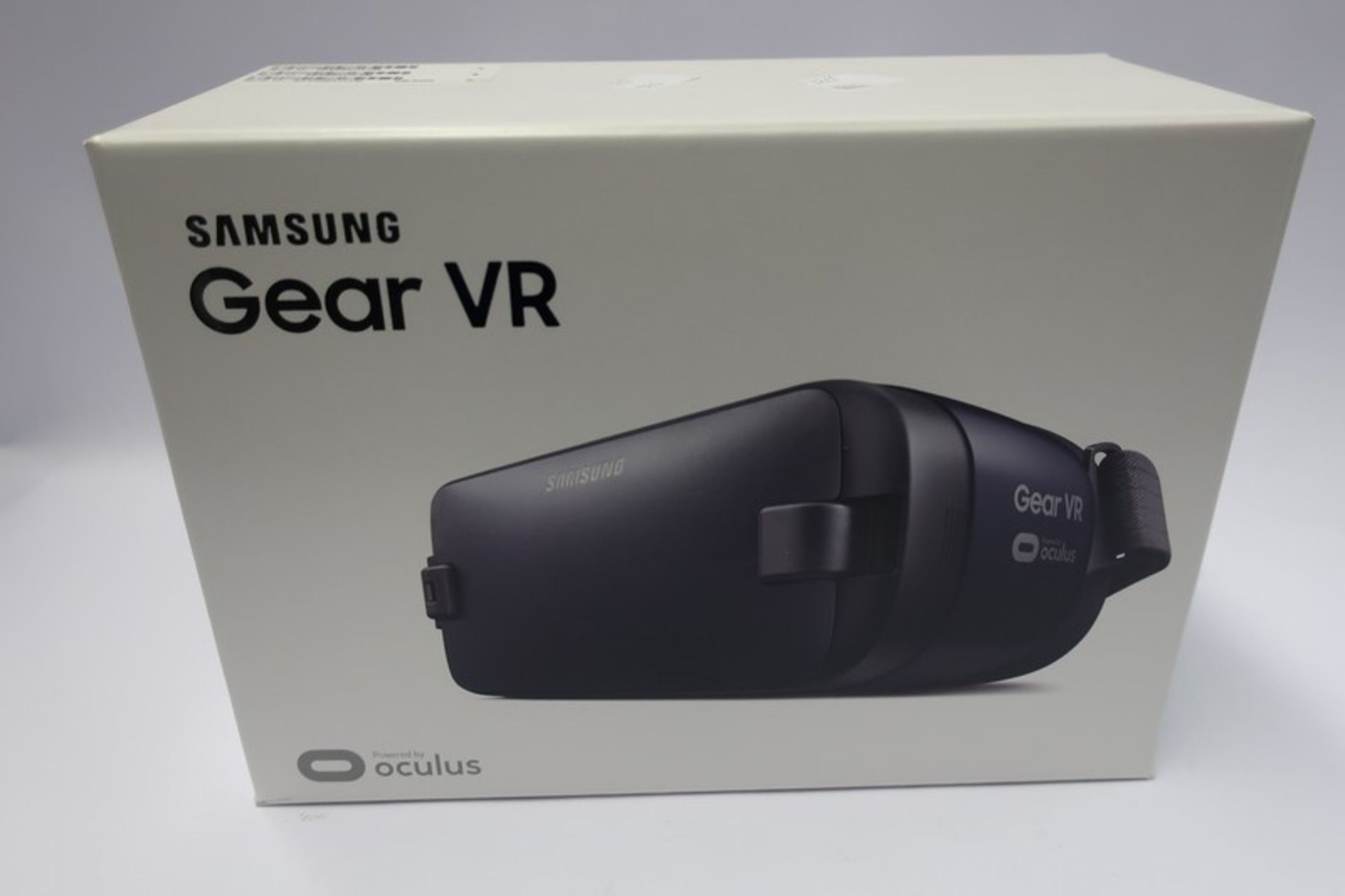 Four boxed as new Samsung Gear VR headsets.