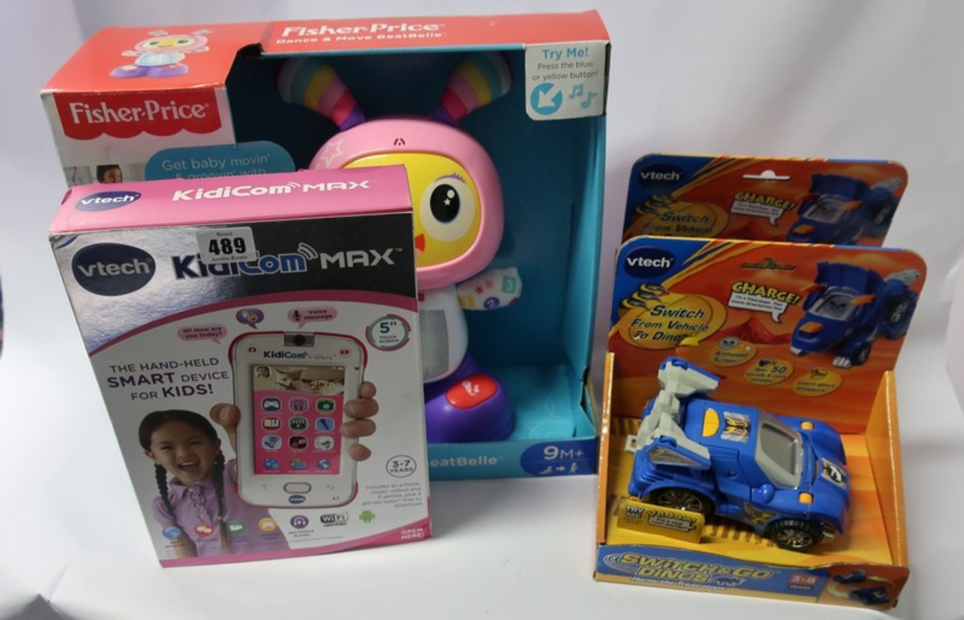 A Fur Babies World, a Fisher-Price Dance and Move Beatbelle, Vtech Kidicom Max, Little Live Pets