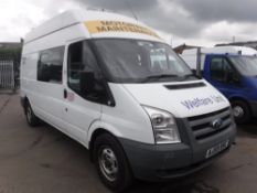 59 reg FORD TRANSIT 115 T350L RWD WELFARE MESSING VAN C/W TOILET, 1ST REG 09/09, 109769M, V5 HERE, 1