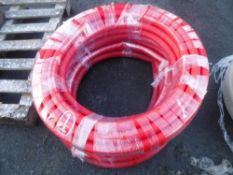 1 X 30MTS & 1 X 20MTS RED PVC HOSE (1) [NO VAT]