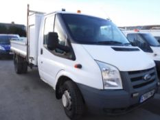 60 reg FORD TRANSIT 100 T350L RWD TIPPER (DIRECT COUNCIL) 1ST REG 01/11, TEST 11/18, 48534M