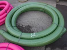 15m x 6" GREEN H/D SUCTION PIPE [2] [NO VAT]