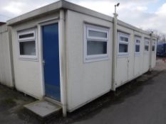 30FT JACK LEG OFFICE (TO BE SOLD AT BURNLEY AUCTIONEERS BUT COLLECTED ON SITE IN ACCRINGTON, RING