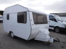 1980'S SPRITE ALPINE 12FT 2 BERTH CARAVAN C/W FULL LENGTH AWNING, FRIDGE, HEATER, ETC [NO VAT]