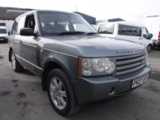 07 reg RANGE ROVER VOGUE TDV8, 1ST REG 07/07, TEST 05/18, 256639M, PART V5 - GREEN SLIP ONLY [NO