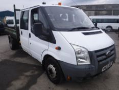 08 reg FORD TRANSIT 140 T350L D/C RWD TIPPER (DIRECT COUNCIL) 1ST REG 03/08, TEST 09/18, 65946M,