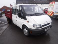 04 reg FORD TRANSIT 350 DOUBLE CAB TIPPER, 1ST REG 03/04, TEST 08/18, 163560M WARRANTED [+ VAT]