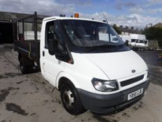 55 reg FORD TRANSIT 350 MWB TD TIPPER (DIRECT COUNCIL) 1ST REG 09/05, V5 HERE, 2 FORMER KEEPERS [+