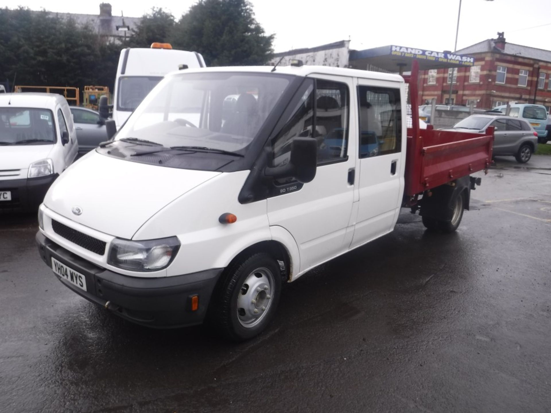 04 reg FORD TRANSIT 350 DOUBLE CAB TIPPER, 1ST REG 03/04, TEST 08/18, 163560M WARRANTED [+ VAT] - Image 2 of 5