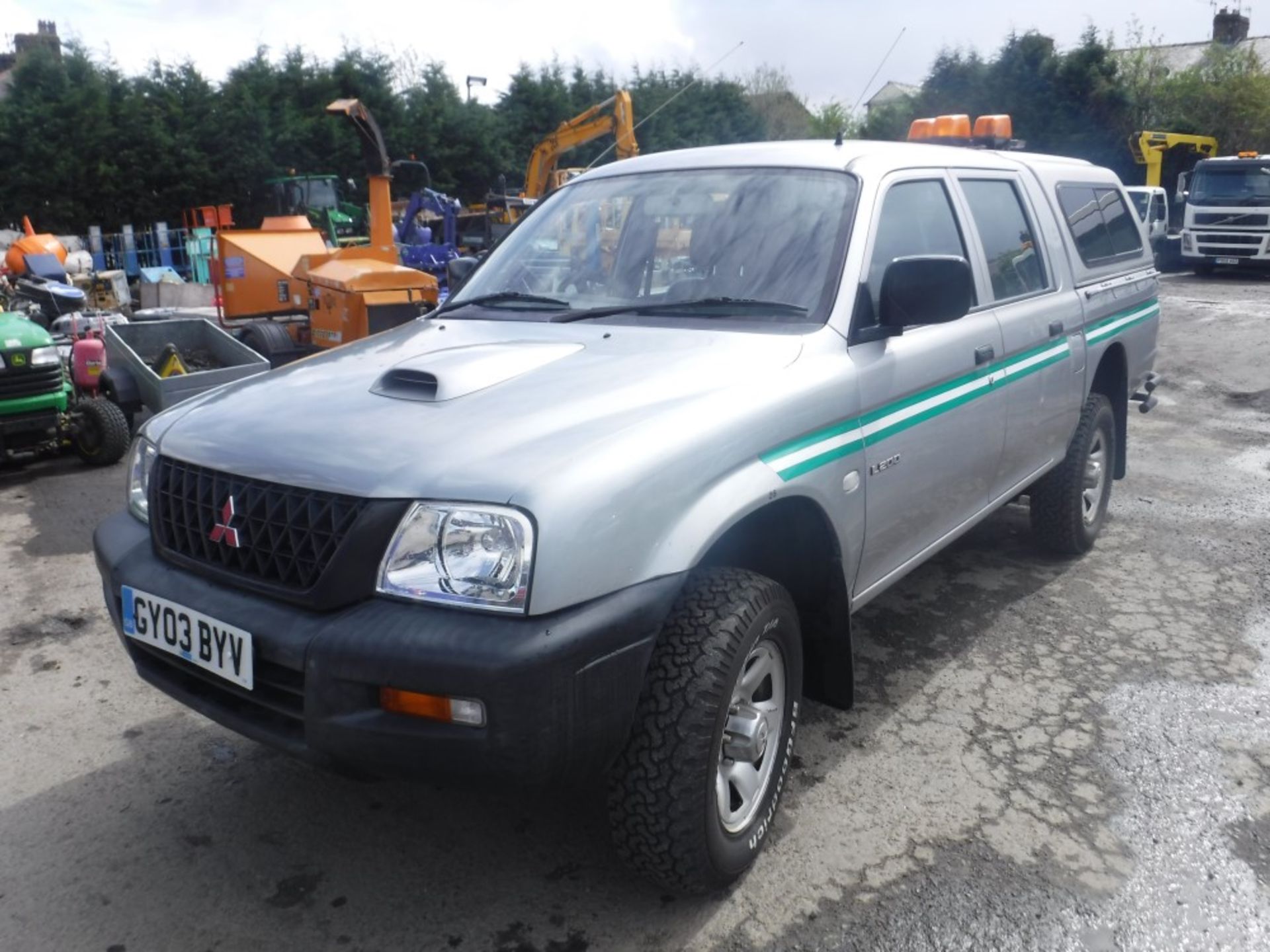 03 reg MITSUBISHI L200 2.5TD GL 4WD PICKUP, 1ST REG 03/03, TEST 04/19, 37608M WARRANTED, V5 HERE, - Bild 2 aus 5