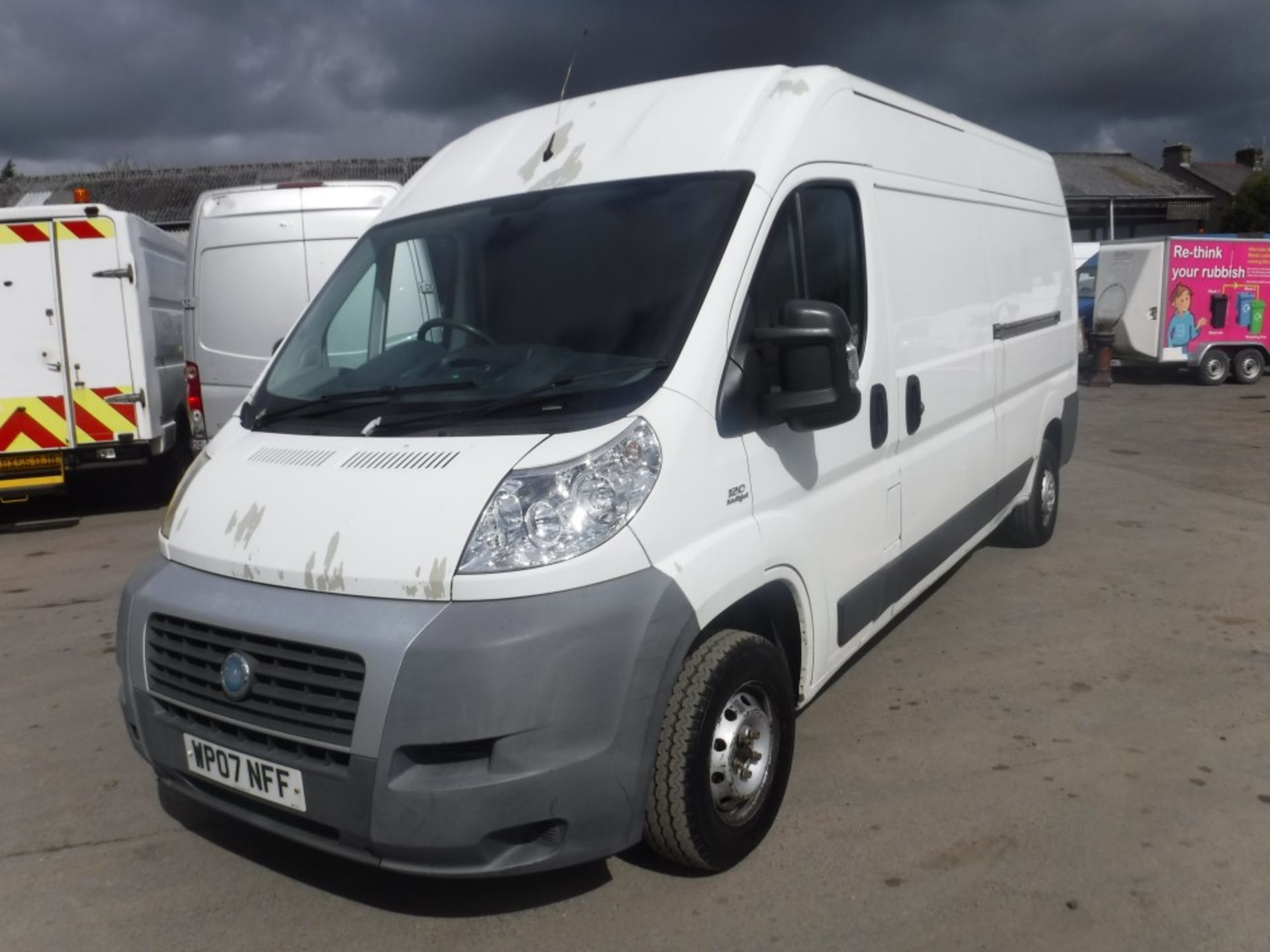 07 reg FIAT DUCATO 35 120 M-J LWB VAN, 1ST REG 05/07, TEST 6/18, 79895M NOT WARRANTED, V5 HERE, 3 - Image 2 of 5