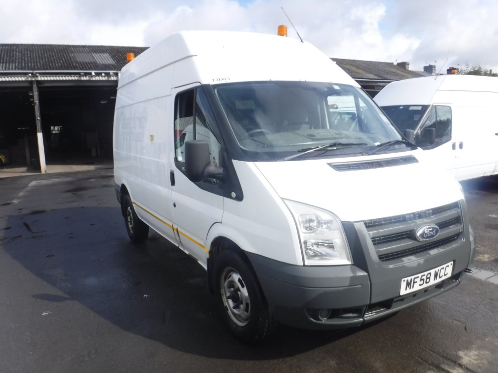 58 reg FORD TRANSIT 115 T350M RWD (DIRECT ELECTRICITY NW) 1ST REG 09/08, TEST 09/18, 106079M, V5