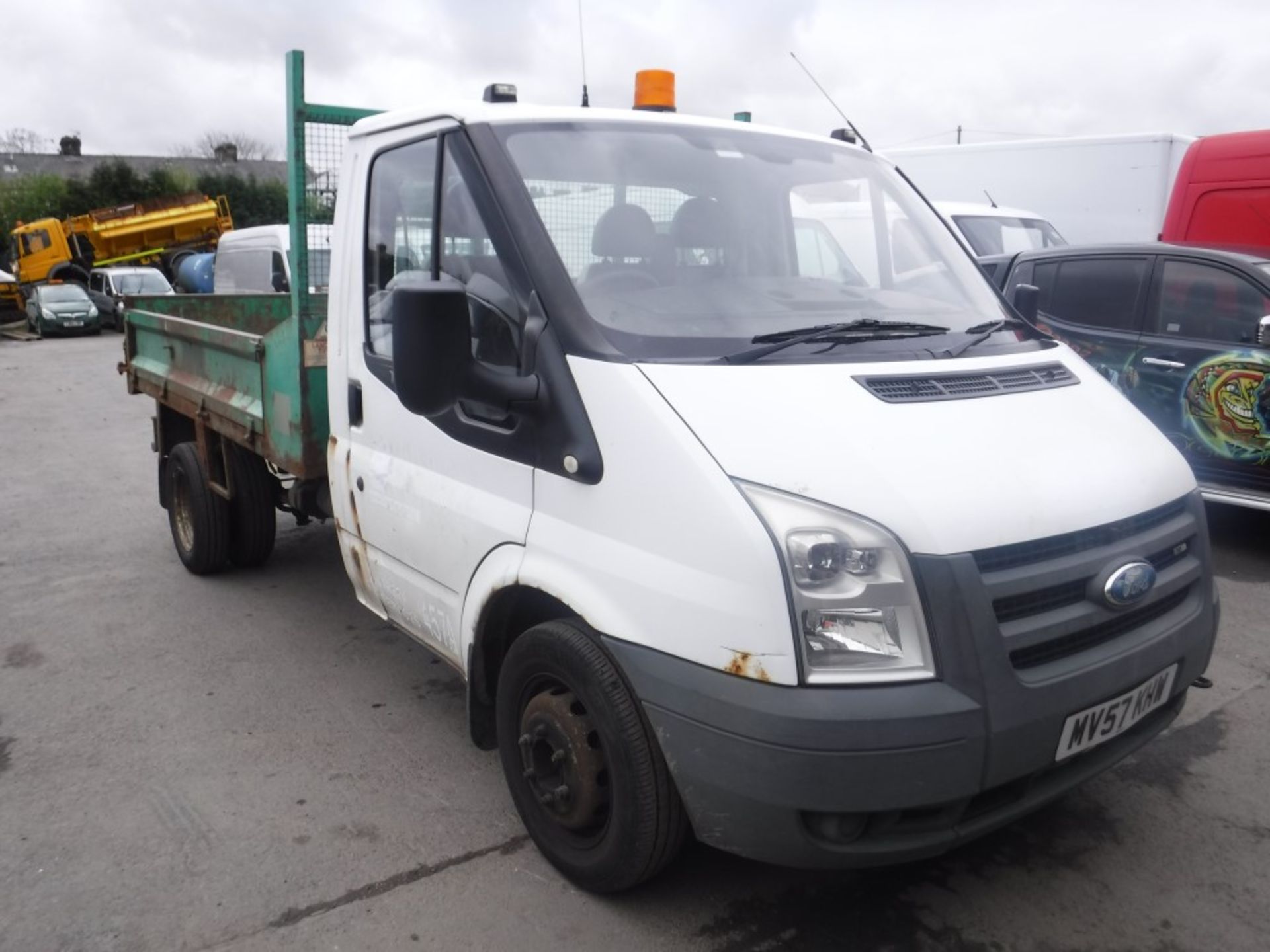 57 reg FORD TRANSIT 115 T350M RWD TIPPER (DIRECT COUNCIL) 1ST REG 11/07, 71227M, V5 HERE, 1 OWNER