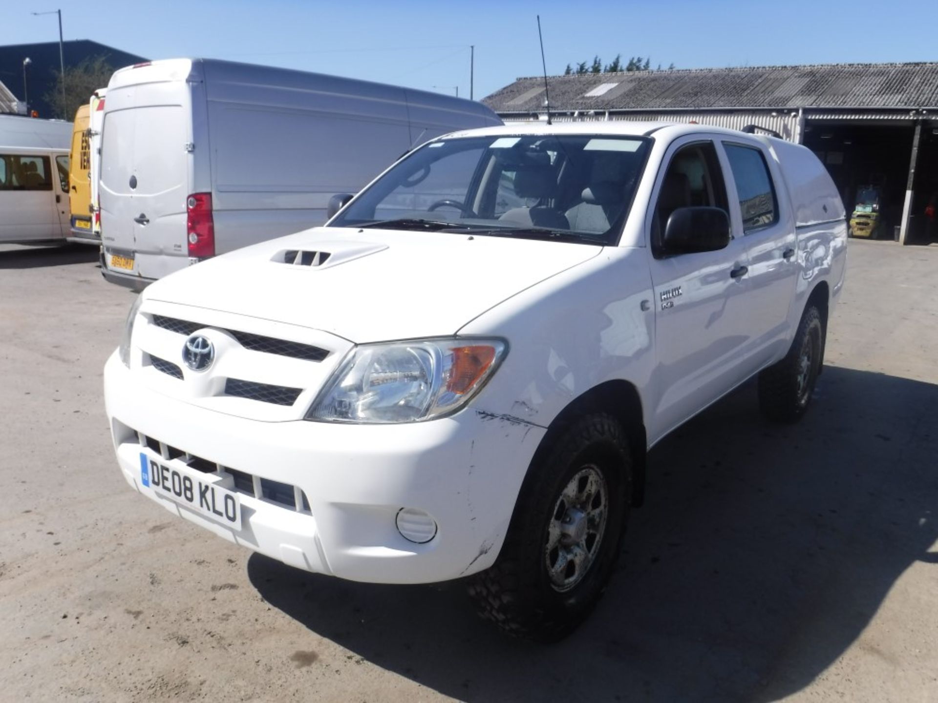 08 reg TOYOTA HI-LUX HL2 D-4D 4 X 4 (DIRECT ELECTRICITY NW) 1ST REG 08/08, TEST 06/18, 129949M, V5 - Bild 2 aus 5