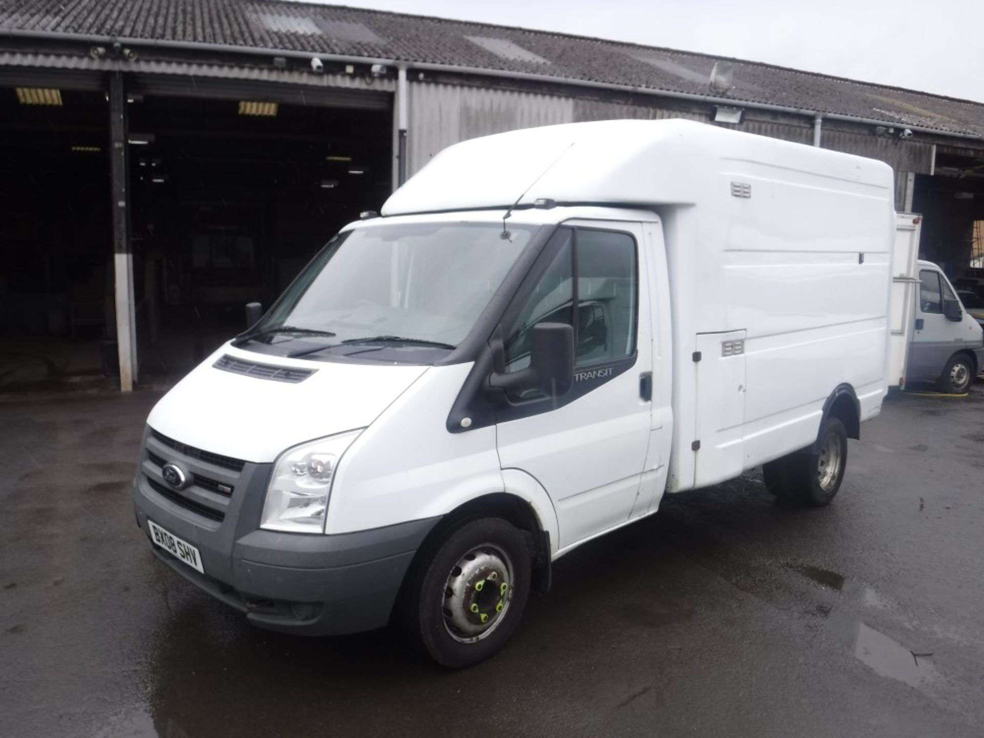 08 reg FORD TRANSIT 100 T350M RWD BOX VAN, 1ST REG 08/08, TEST 11/18, 94289M WARRANTED, V5 HERE, 1 - Image 2 of 5