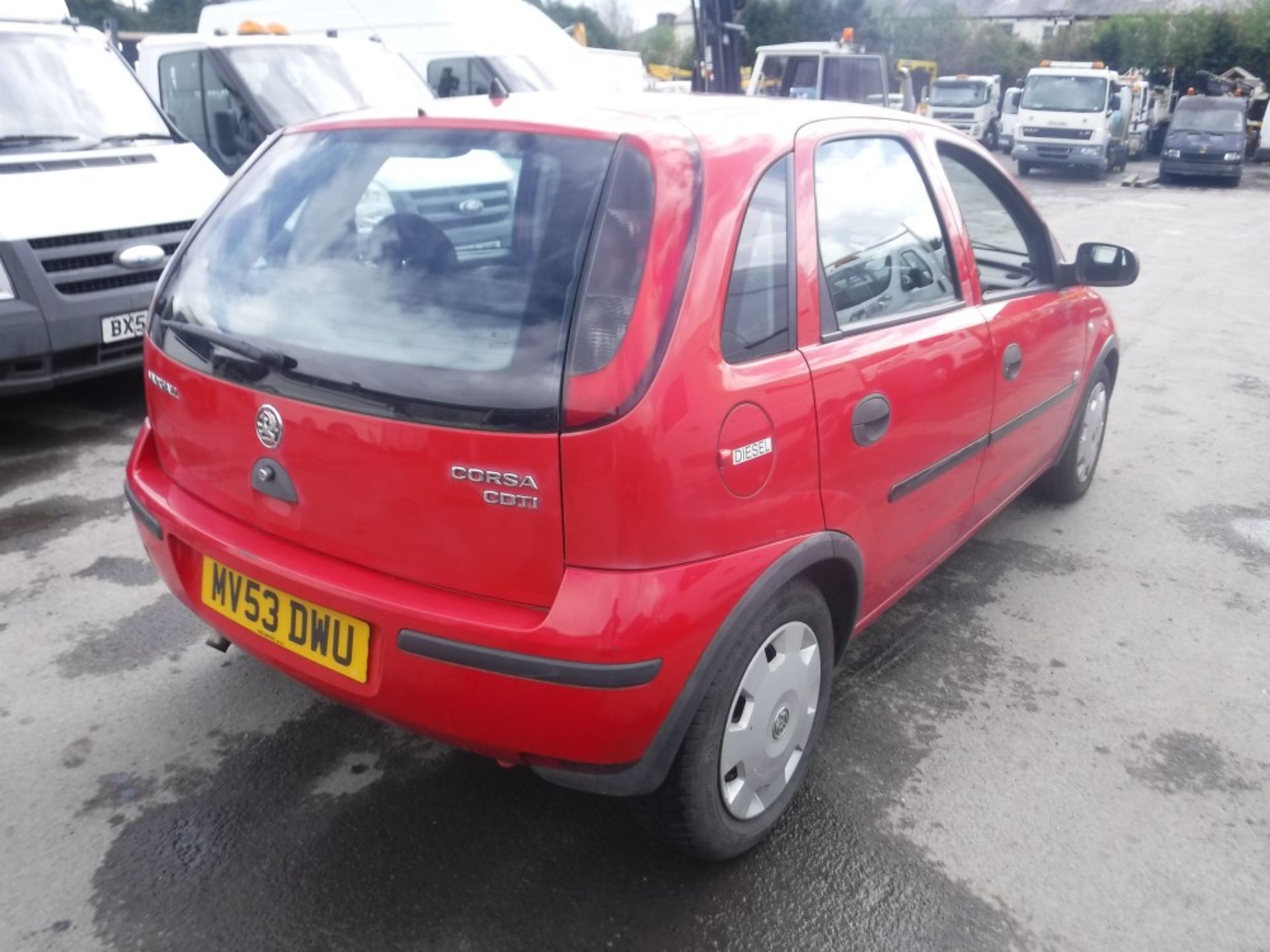 53 reg VAUXHALL CORSA LIFE CDTI HATCHBACK (DIRECT GTR M/C FIRE) 1ST REG 11/03, TEST 08/18, 49582M, - Image 4 of 5