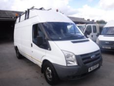 59 reg FORD TRANSIT 140 T350L RWD (DIRECT ELECTRICITY NW) 1ST REG 10/09, TEST 09/18, 122877M, V5 MAY