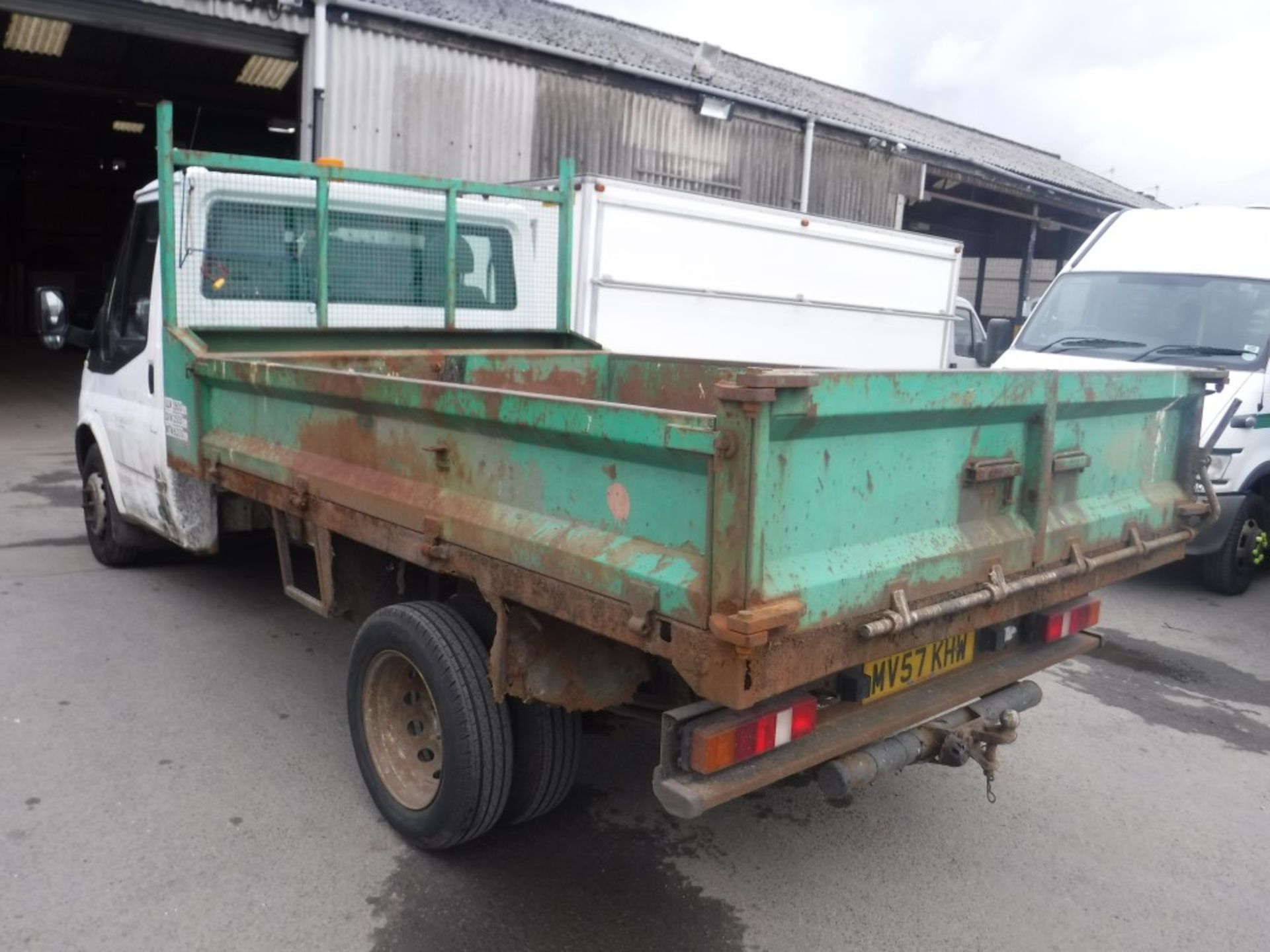 57 reg FORD TRANSIT 115 T350M RWD TIPPER (DIRECT COUNCIL) 1ST REG 11/07, 71227M, V5 HERE, 1 OWNER - Bild 3 aus 5