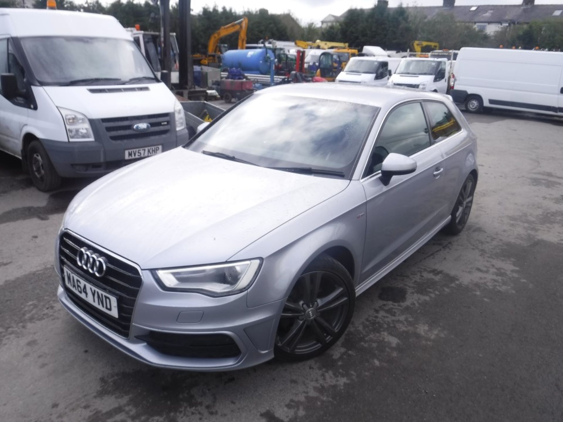 64 reg AUDI A3 S LINE TDI, 1ST REG 09/14, TEST 10/18, 74806M, V5 HERE, 1 OWNER FROM NEW [NO VAT] - Image 2 of 5