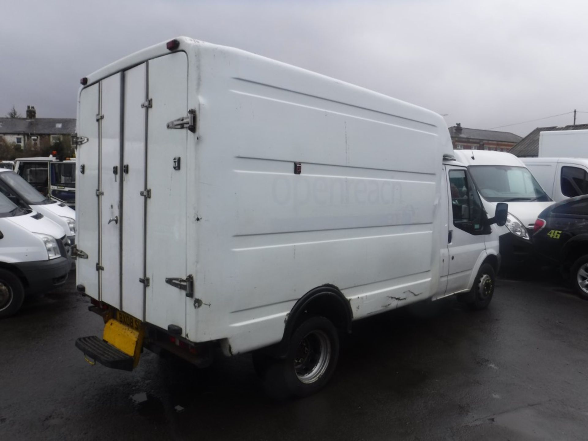 08 reg FORD TRANSIT 100 T350M RWD BOX VAN, 1ST REG 08/08, TEST 11/18, 94289M WARRANTED, V5 HERE, 1 - Image 4 of 5