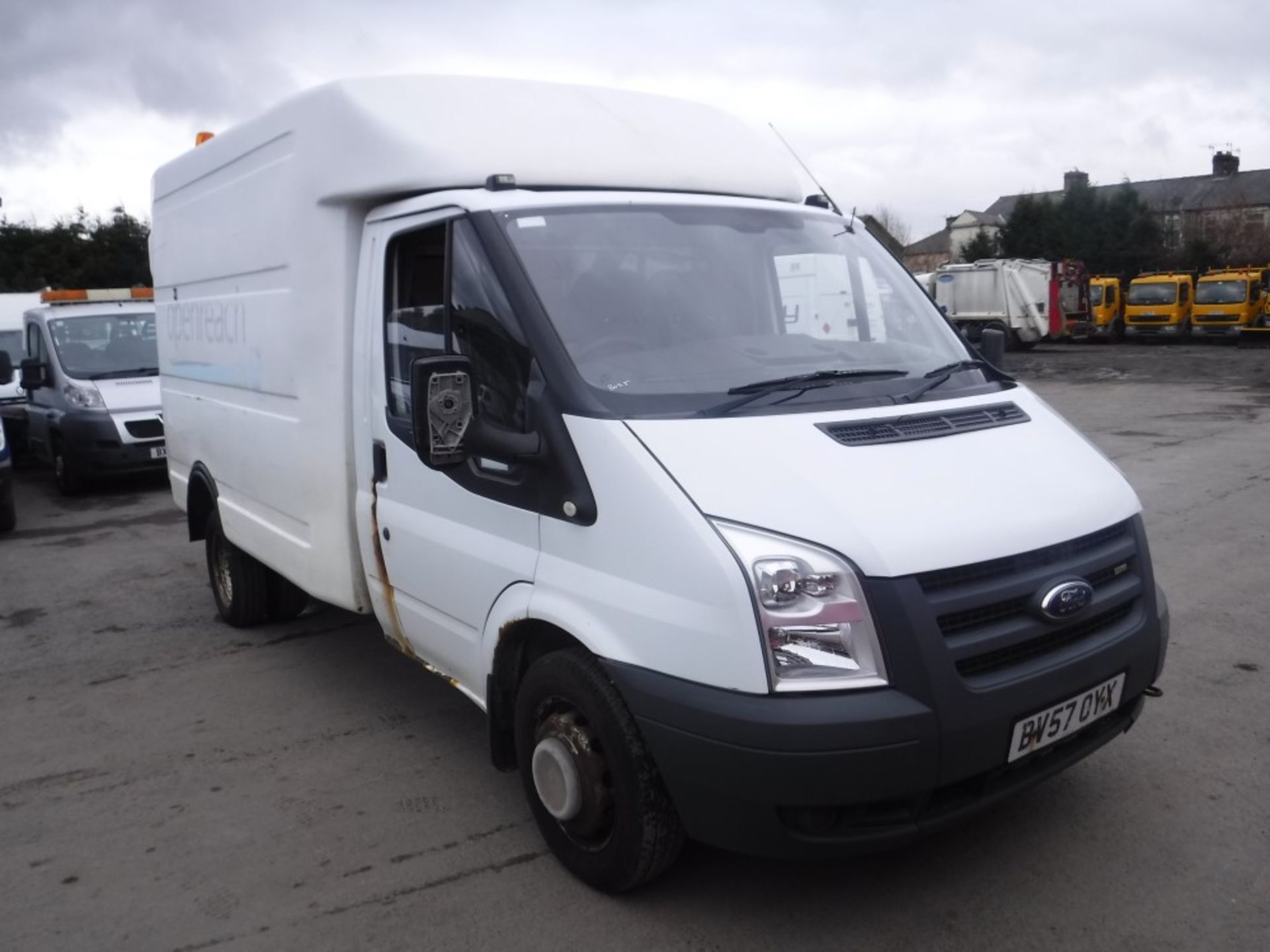 57 reg FORD TRANSIT 100 T350M RWD BOX VAN, 1ST REG 11/07, TEST 08/18, 89066M WARRANTED, V5 HERE, 1