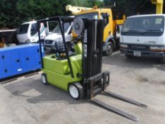 CLARK 1.5 TON FORK LIFT, LOW TRIPLE FREE LIFT WITH SIDE SHIFT, 3331 HOURS [+ VAT]