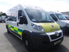 13 reg PEUGEOT BOXER 435 L3H2 HDI AMBULANCE, 1ST REG 08/13, TEST 06/18, 103168M WARRANTED, V5